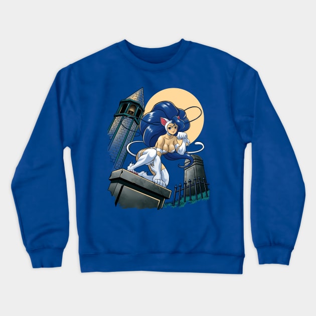 Midnight kitty Crewneck Sweatshirt by CoinboxTees